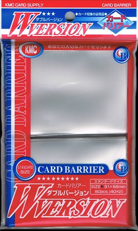 KMC Card Barrier - Standard Size - W Version Super Clear 92x66mm - 80ct