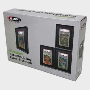 BCW Graded Interlocking Card Frames - Black - 4ct