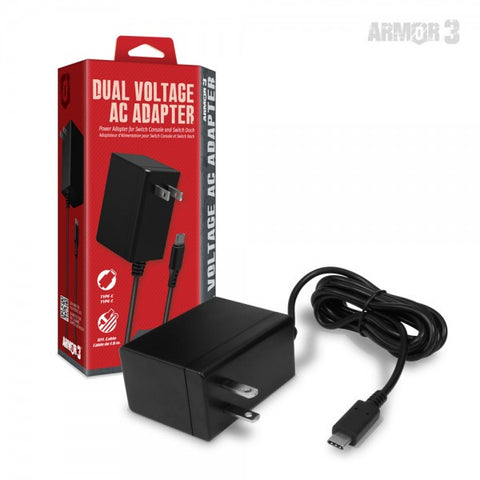 Armor3 Dual Voltage AC Adapter for Switch (M07318)