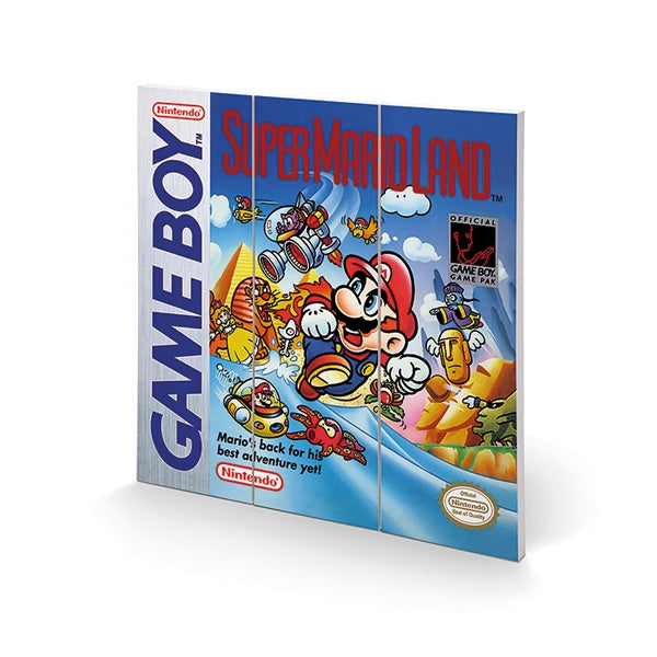 Super Mario Land Game Boy Cover 12″ x 12″ Wood Print