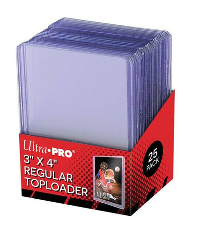 Ultra Pro - Top Loader 35pt Regular - Super Clear 3" x 4" Toploader - 25 Count