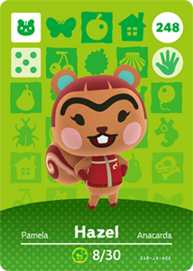 248 Hazel Authentic Animal Crossing Amiibo Card - Series 3