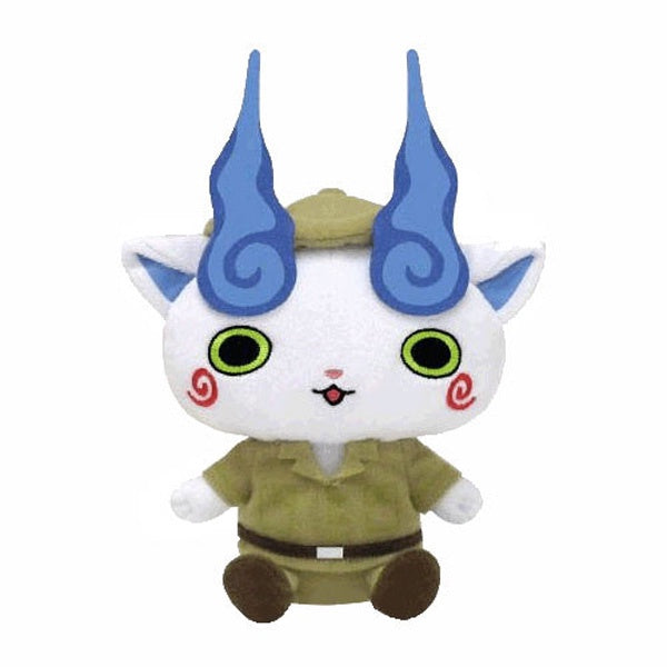 KOMASAN WHITE CAT YOKAI WATCH 6" PLUSH TOY [BANDAI]