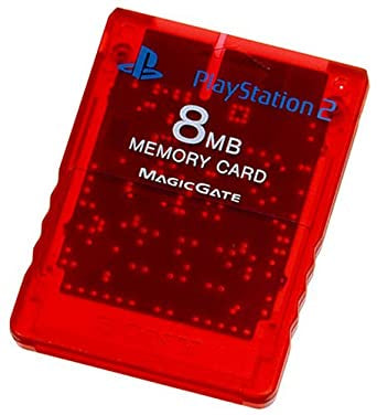 Playstation 2 Memory Card 8MB Official Used PS2 (Red)