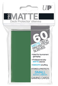 Ultra Pro Small Card Pro Matte Deck Protector Sleeves 60ct - Green