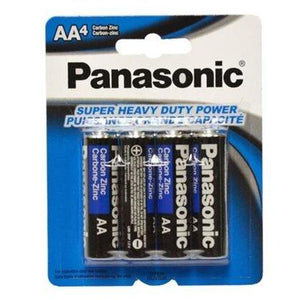 Panasonic Super Heavy Duty Power AA Batteries - 4 Pack