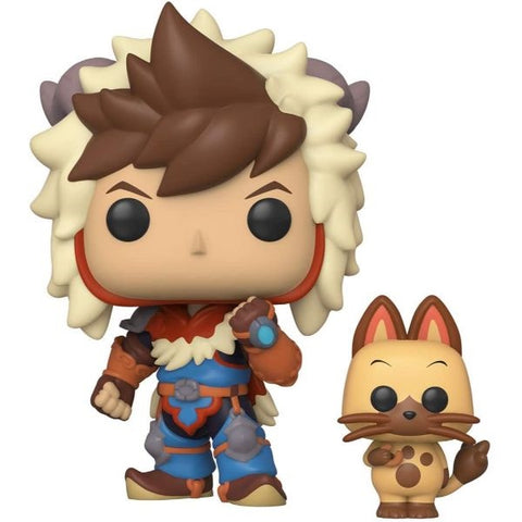 Funko POP! Animation: Monster Hunter Stories - Lute & Navirou #797 Vinyl Figure (Box Damage)