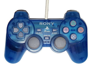 PSOne Dualshock Controller Official Playstatation with PS One Logo and Light Gray Buttons SCPH-110 (Transparent Blue)