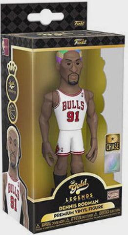 Funko Gold: NBA - Dennis Rodman (Chicago Bulls White Jersey) 5" Premium Vinyl Figure CHASE