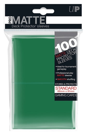 Ultra Pro Standard Size Deck Protector Card Sleeves Pro-Matte 100ct - Green