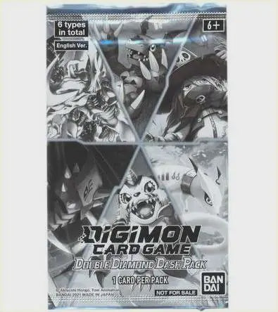 Digimon Card Game - Double Diamond Dash Pack Promotion Pack (1 Card Per Pack)