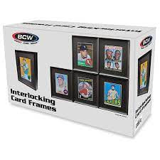 BCW Interlocking Card Frames - Black - 6ct