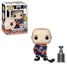 Funko POP! Hockey: Edmonton Oilers Blue Jersey - Mark Messier with Stanley Cup #47 Canadian Exclusive Vinyl Figure CHASE