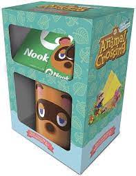 Animal Crossing Tom Nook Mug Coaster Keychain Gift Set Box A