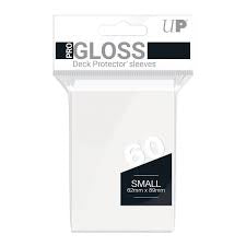 Ultra Pro Small Card Gloss Deck Protector Sleeves 60ct - White