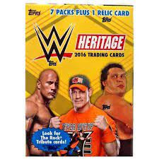 2016 Topps Heritage  WWE Wrestling 7-Pack Blaster Box