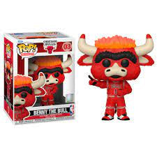 Funko POP! NBA Mascots: Benny The Bull - #03 (Chicago Bulls Away Red Jersey) Vinyl Figure