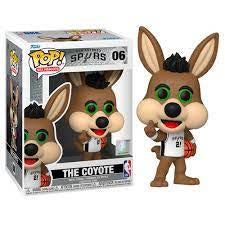 Funko POP! NBA Mascots: The Coyote - #06 (San Antonio Spurs Home White Jersey With Basketball) Vinyl Figure Vinyl Figure
