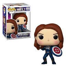 Funko POP! B: Marvel Studios What If...? - Captain Carter Stealth Suit #968 Bobble-Head Figure (Box Wear)