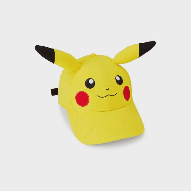 Pokemon Pikachu Big Face With Ears Adjustable Hat