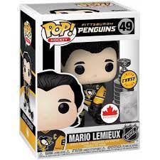 Funko POP! Hockey: Pittsburgh Penguins Black Jersey - Mario Lemieux with Stanley Cup #49 Canadian Exclusive Vinyl Figure CHASE