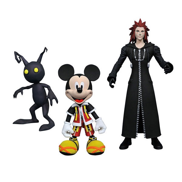 Kingdom Hearts II Mickey, Axel & Shadow Set of 3 Diamond Select Figure [Diamond]