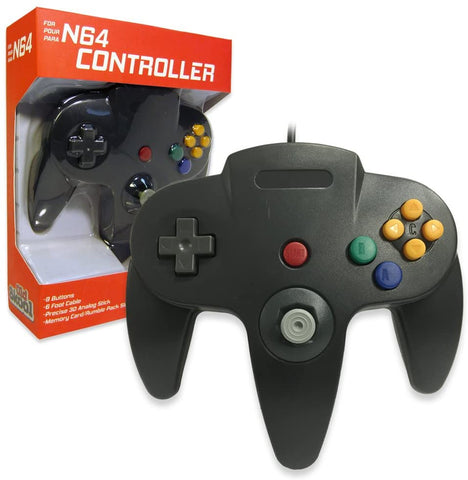 N64 Old Skool Wired Controller Nintendo 64 (Black)