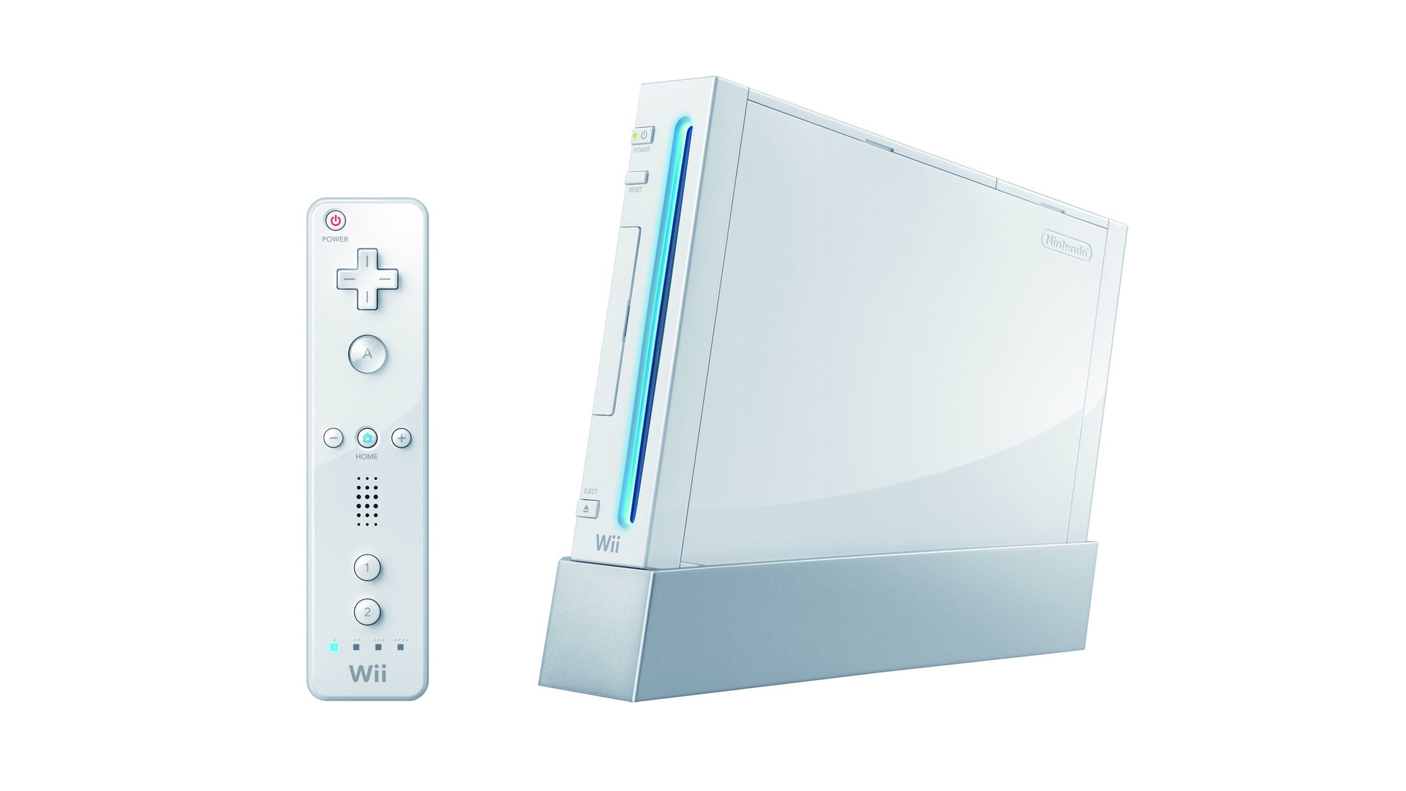 White Nintendo Wii System Console (With Gamecube Ports)