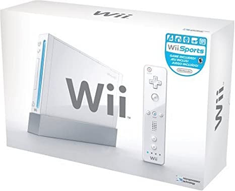 White Nintendo Wii System Console in Box (with gamecube ports)