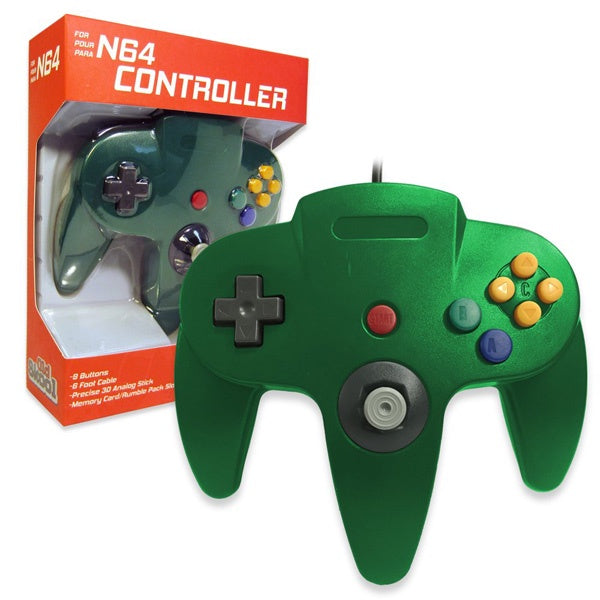 N64 Old Skool Wired Controller Nintendo 64 (Green)