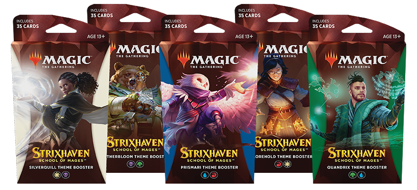 MTG Strixhaven: School of Mages Theme Booster Packs - Set of 5