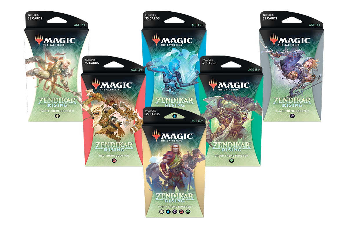 MTG Zendikar Rising Theme Booster Pack - Set of 6