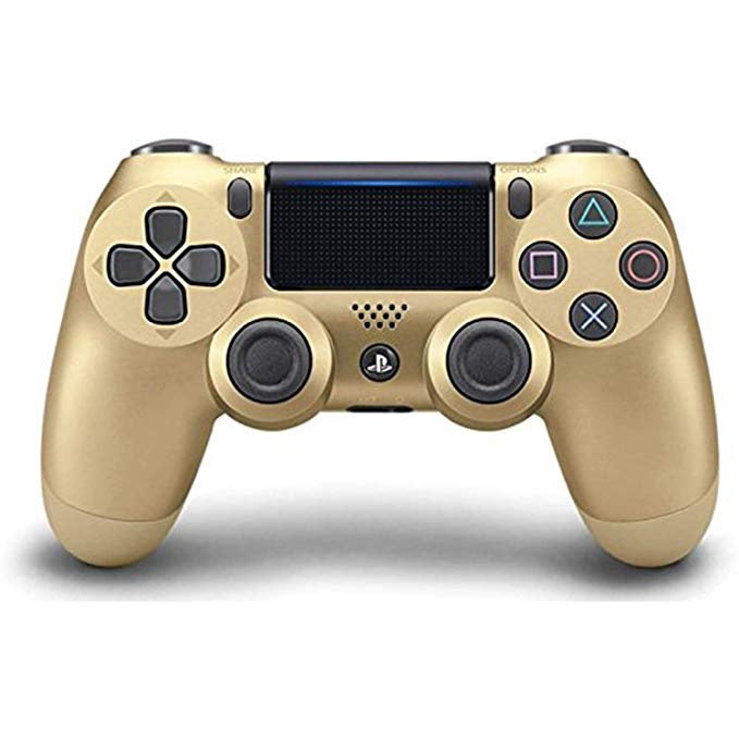 (Front Lit) DualShock 4 PlayStation 4 Controller Wireless Controller PS4 (Gold)