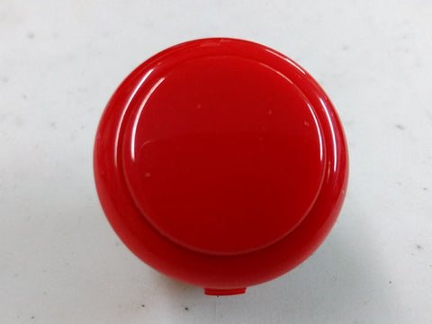 Sanwa Button Solid Colour OBSF-30mm Snap-In Pushbutton (Red)