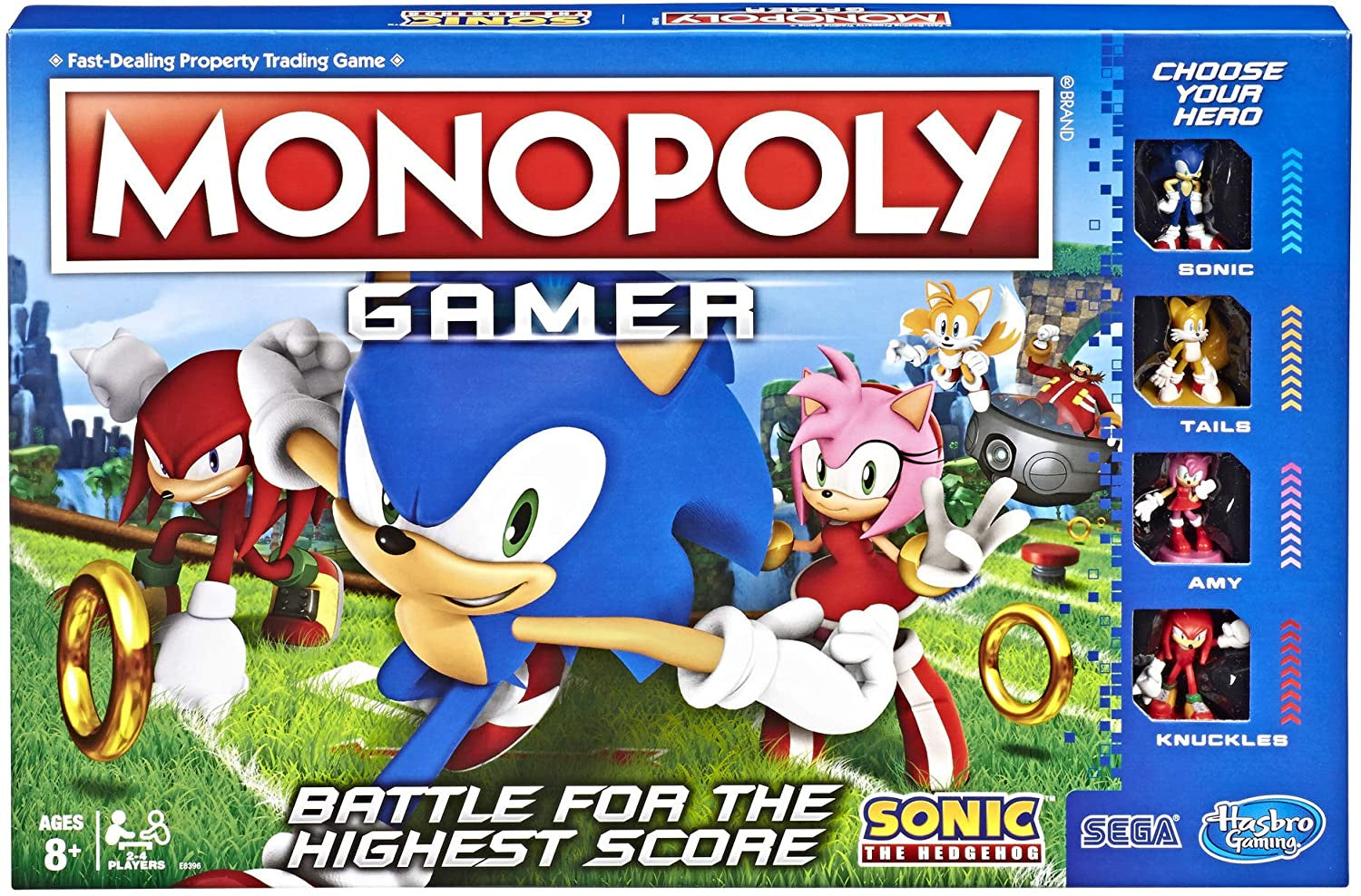 Monopoly Gamer Sonic The Hedgehog Edition Board Game