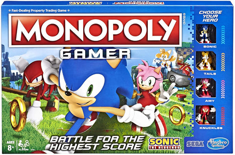 Monopoly Gamer Sonic The Hedgehog Edition Board Game