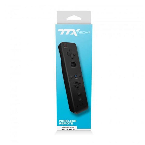 Black Wiimote Wireless Controller Wii/Wii-U [TTX Tech]
