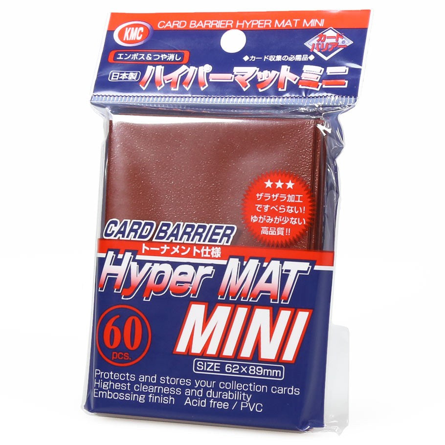 KMC Small Hyper Mat Sleeves Red - 60ct