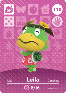 110 Lelia SP Authentic Animal Crossing Amiibo Card - Series 2