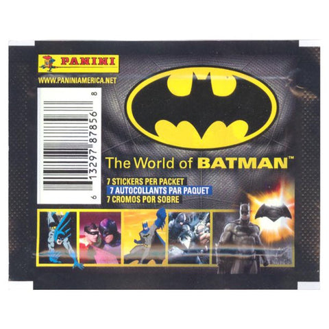 Panini - The World of Batman Sticker Collection Pack - (7 Stickers Per Packet)