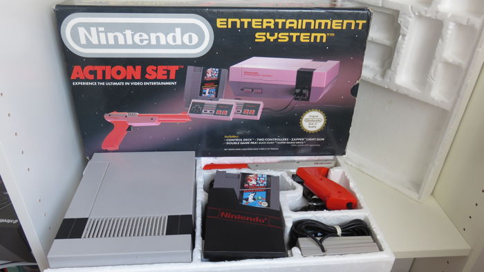 Nintendo NES System Console Action Set in Box