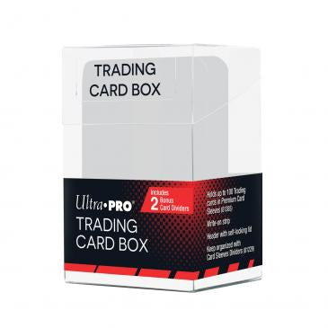 Ultra Pro - Trading Card Box - Clear  (Includes 2 Bonus Card Dividers)