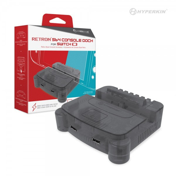 HYPERKIN RetroN S64 Console Dock for Switch (Smoke Grey)