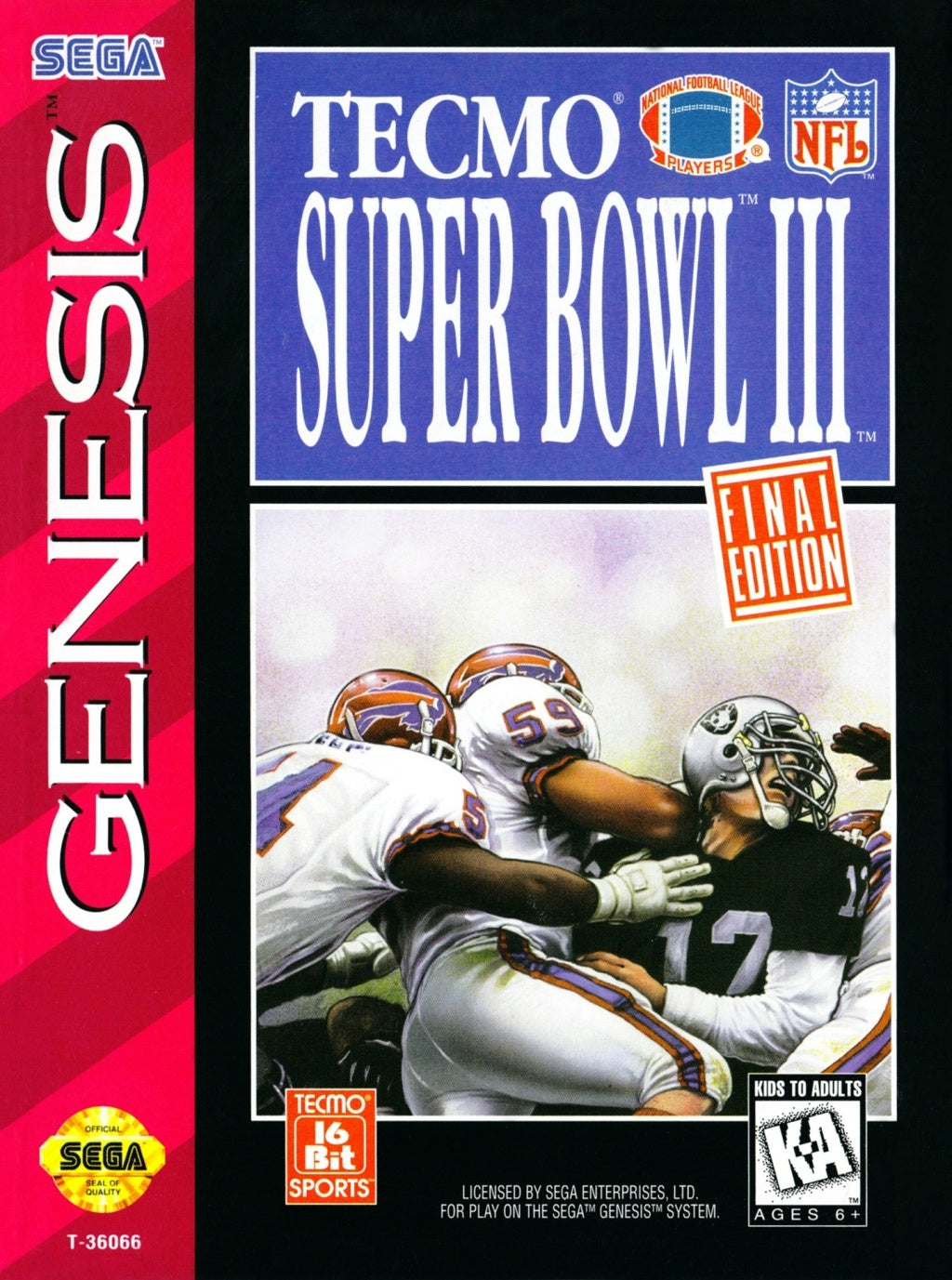 Tecmo Super Bowl III: Final Edition  - Genesis (Pre-owned)