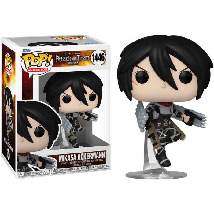 Funko POP! Animation: Attack on Titan Final Season - Mikasa Ackermann #1446 Vinyl Figure