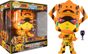 Funko POP! B: Marvel Fantastic Four - Galactus the Lifebringer with the Fallen One (Black Light) #809 10" Bobble-Head Figure CHASE (Box Wear)