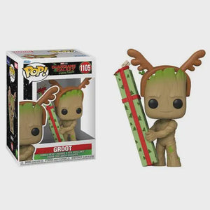 Funko POP! B: Marvel Studios Guardians of the Galaxy Holiday Special - Groot #1105 Bobble-Head Figure