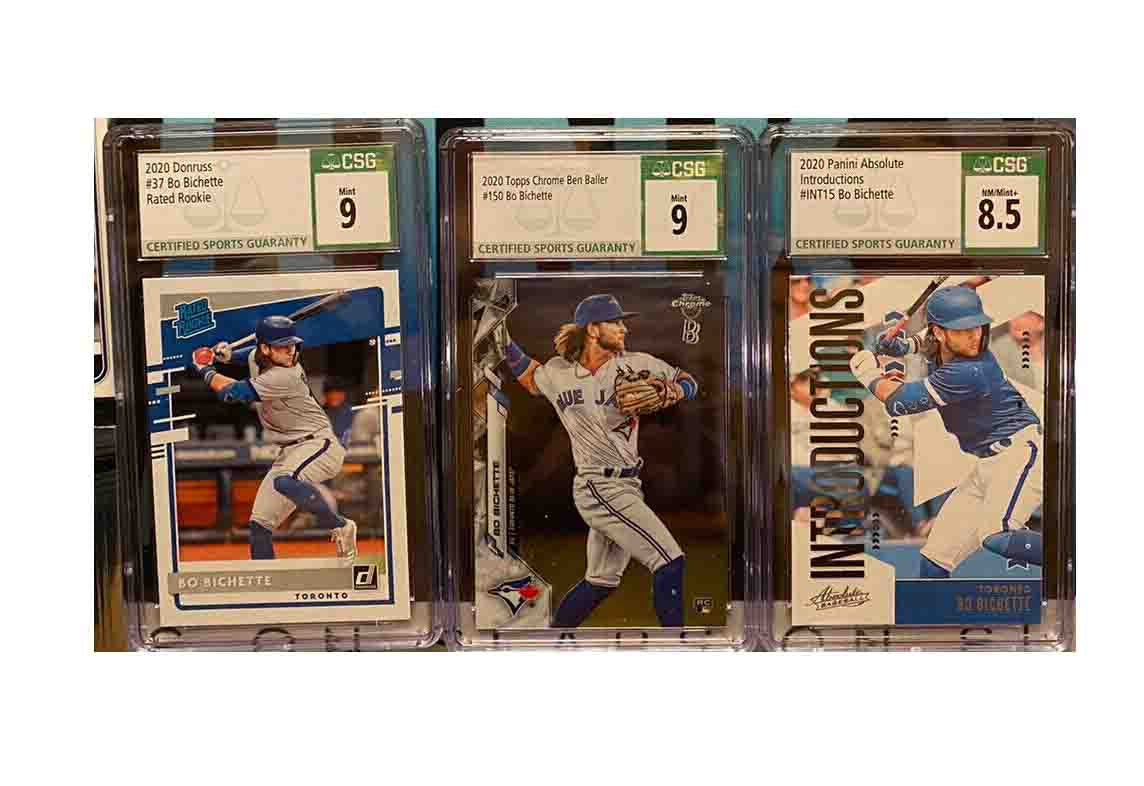 Bo Bichette - GRADED MLB Baseball Toronto Blue Jays 2003 Rookie Card REPACK - 1x Sports RC Card Single (Graded 8 to 9, Various Grading Companies, Randomly Selected, Stock Photo - May Not Get Cards In Picture)