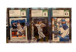 Bo Bichette - GRADED MLB Baseball Toronto Blue Jays 2003 Rookie Card REPACK - 1x Sports RC Card Single (Graded 8 to 9, Various Grading Companies, Randomly Selected, Stock Photo - May Not Get Cards In Picture)
