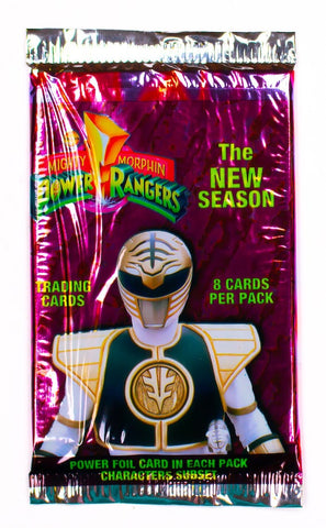 1994 Mighty Morphin Power Rangers: The New Season Trading Cards - Red Hobby Pack (8 Cards)